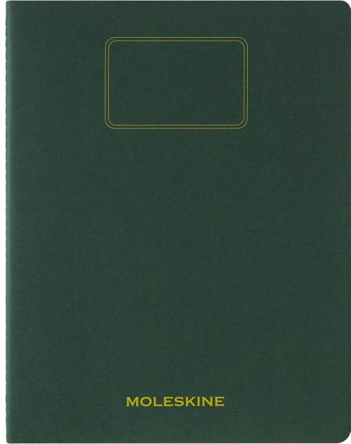 Zeszyt Moleskine Student Cahier XXL (21.6X27.9 cm) Gładki Zielony Mirt (Moleskine Student XXL Plain Myrtle Green Soft Cover) - 8056999276911
